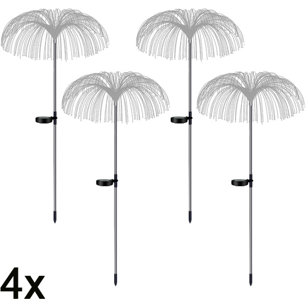 4x Solarne tropske baštenske lampe | LUMIPALM
