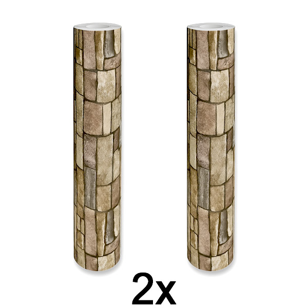 2x Stilizovana 3D Tapeta – Laka Transformacija Zidova | WALLCORWRAP 2+2 BESPLATNO